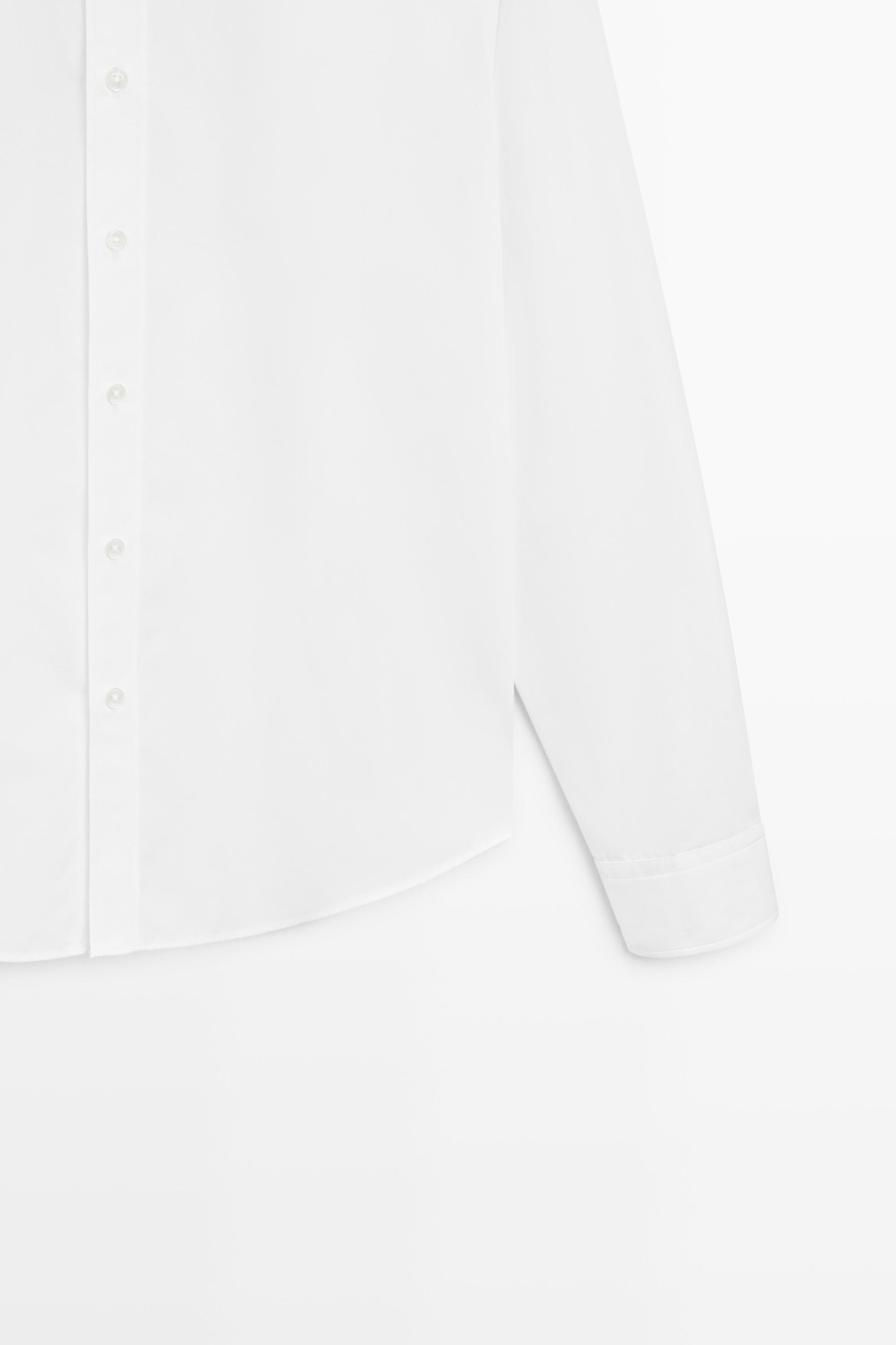 100% cotton regular fit poplin shirt